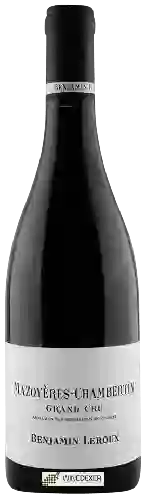 Wijnmakerij Benjamin Leroux - Mazoyères-Chambertin Grand Cru Wijnmakerij Benjamin Leroux - Mazoyères-Chambertin Grand Cru