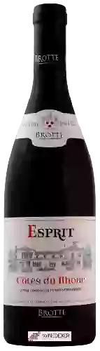 Wijnmakerij Brotte - Cotes du Rhône Esprit Barville Rouge