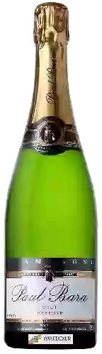 Wijnmakerij Paul Bara - Réserve Brut Champagne Grand Cru 'Bouzy'