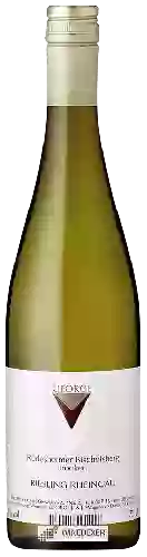 Wijnmakerij George - Rüdesheimer Bischofsberg Riesling Trocken