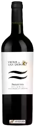 Wijnmakerij Vigne di San Donaci - Primitivo Salento Wijnmakerij Vigne di San Donaci - Primitivo Salento