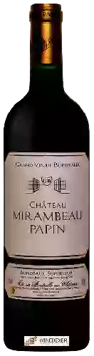 Wijnmakerij Landeau - Château Mirambeau Papin Bordeaux Supérieur