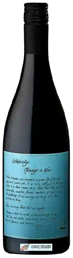 Wijnmakerij Lethbridge - Ménage a Noir Wijnmakerij Lethbridge - Ménage a Noir