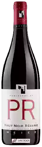 Wijnmakerij Manfred Meier - PR Pinot Noir Réserve