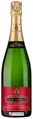 Wijnmakerij Paul Lebrun - Grande Réserve Brut Champagne Grand Cru 'Cramant'
