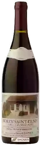Wijnmakerij Gérard Raphet - Morey-Saint-Denis 1er Cru 'Les Millandes' Wijnmakerij Gérard Raphet - Morey-Saint-Denis 1er Cru 'Les Millandes'