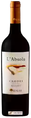 Wijnmakerij Rigal - L'Absolu Cahors Malbec