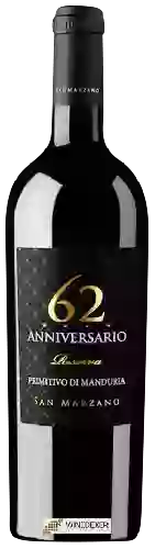 Wijnmakerij San Marzano - 62 Anniversario Primitivo di Manduria Riserva