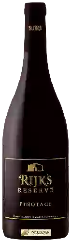 Wijnmakerij Rijk's - Reserve Pinotage