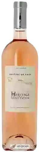 Winery Bastide de Fave - Héritage de Saint Victor Rosé