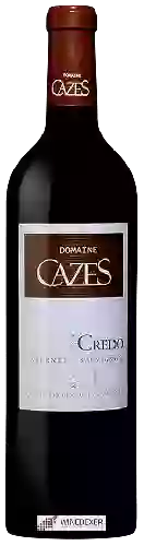 Domaine Cazes - Credo Cabernet Sauvignon - Merlot Côtes Catalanes