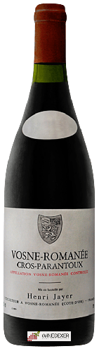 Winery Henri Jayer - Vosne-Romanée Cros Parantoux Winery Henri Jayer - Vosne-Romanée Cros Parantoux