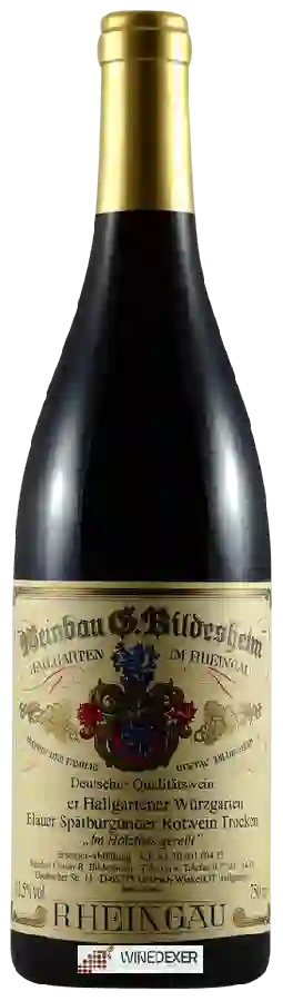 Domaine Weinbau G. Bildesheim - Hallgartener Würzgarten Blauer Spätburgunder Trocken Domaine Weinbau G. Bildesheim - Hallgartener Würzgarten Blauer Spätburgunder Trocken