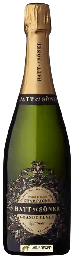 Domaine HATT et SÖNER - Quattuor Grande Cuvée Blanc de Blancs Champagne Premier Cru Domaine HATT et SÖNER - Quattuor Grande Cuvée Blanc de Blancs Champagne Premier Cru