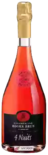 Domaine Roger Brun - 4 Nuits Rosé de Saignée Brut Nature Champagne Grand Cru 'Aÿ'