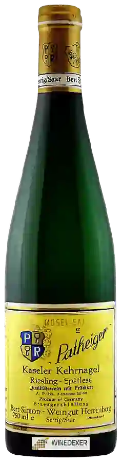 Bert Simon - Weingut Herrenberg - Patheiger Kaseler Kehrnagel Riesling Spätlese