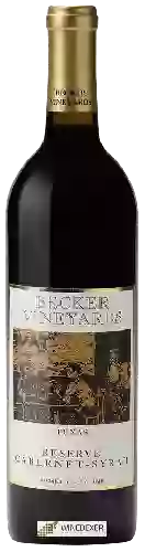 Bodega Becker Vineyards - Reserve Cabernet - Syrah