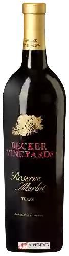Bodega Becker Vineyards - Reserve Merlot