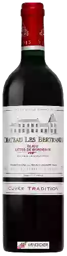 Château Les Bertrands - Cuvée Tradition Blaye - Côtes de Bordeaux Rouge
