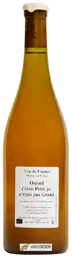 Weingut Anders Frederik Steen - Quand j'étais Petit, je n'étais pas Grand Weingut Anders Frederik Steen - Quand j'étais Petit, je n'étais pas Grand