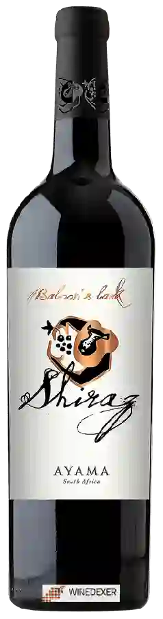 Weingut Ayama - Baboon's Back Shiraz Weingut Ayama - Baboon's Back Shiraz