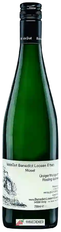 Weingut Benedict Loosen Erben - Ürziger Würzgarten Riesling Spätlese Weingut Benedict Loosen Erben - Ürziger Würzgarten Riesling Spätlese