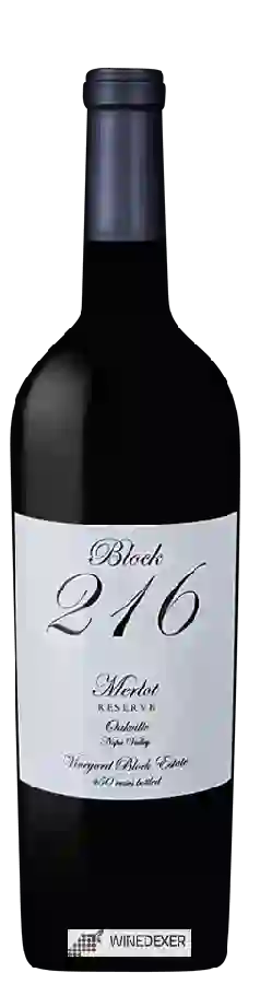 Weingut Vineyard Block Estate - Block 216 Reserve Merlot