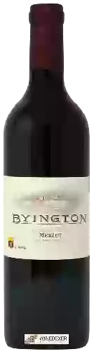 Byington Vineyard and Winery - Tin Cross Vineyard Merlot