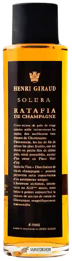 Weingut Henri Giraud - Solera Ratafia de Champagne Weingut Henri Giraud - Solera Ratafia de Champagne