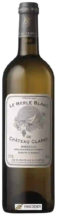 Château Clarke - Le Merle Blanc de Château Clarke Bordeaux Blanc