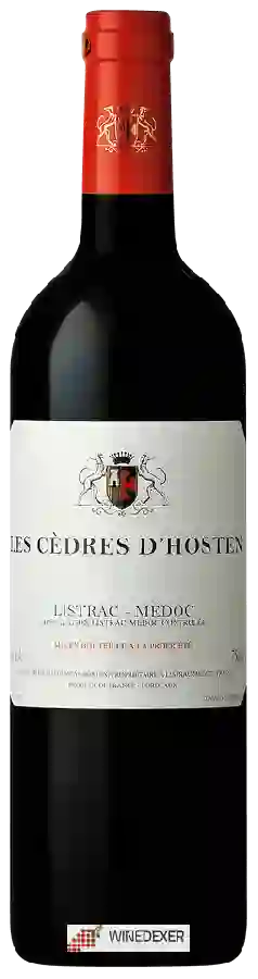 Château Fourcas Hosten - Listrac-Médoc Les Cèdres D'Hosten Château Fourcas Hosten - Listrac-Médoc Les Cèdres D'Hosten