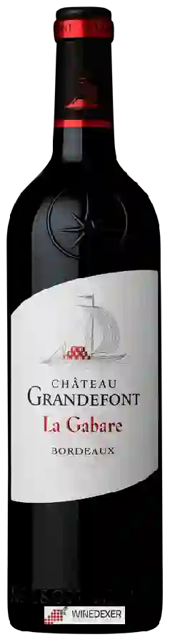 Château Grandefont - La Gabare Bordeaux Château Grandefont - La Gabare Bordeaux