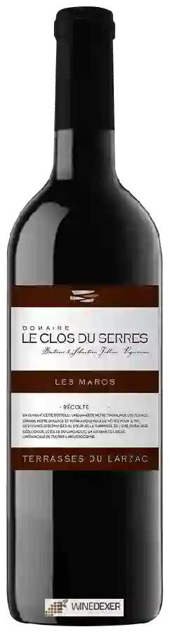 Domaine Le Clos du Serres - Les Maros Terrasses du Larzac Domaine Le Clos du Serres - Les Maros Terrasses du Larzac