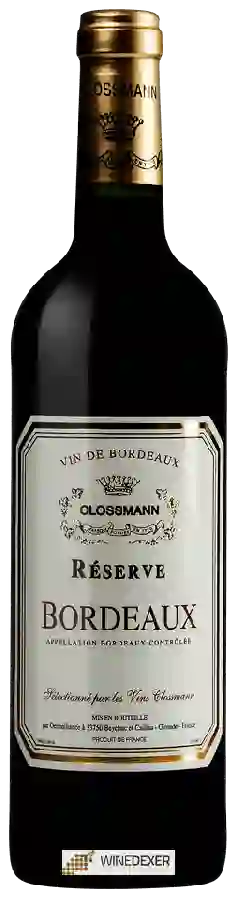 Clossmann - Réserve Bordeaux Rouge Clossmann - Réserve Bordeaux Rouge