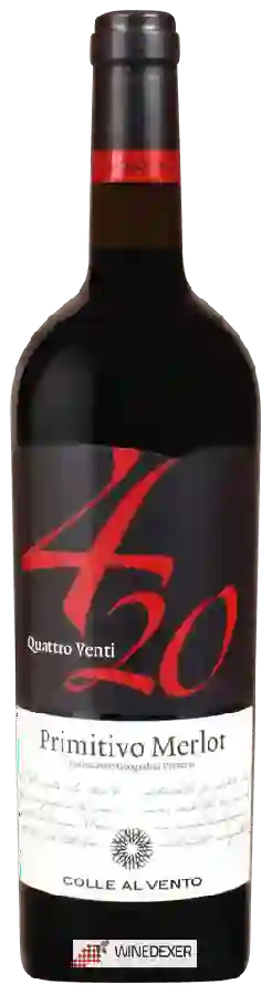 Weingut Colle Al Vento - 420 Quattro Venti Primitivo - Merlot Weingut Colle Al Vento - 420 Quattro Venti Primitivo - Merlot