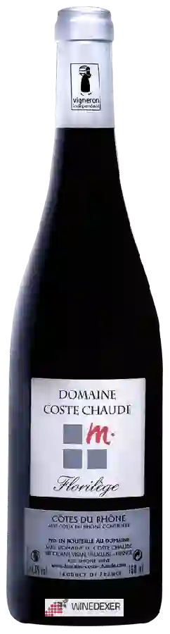 Domaine de Coste Chaude - Florilège Côtes du Rhône Domaine de Coste Chaude - Florilège Côtes du Rhône