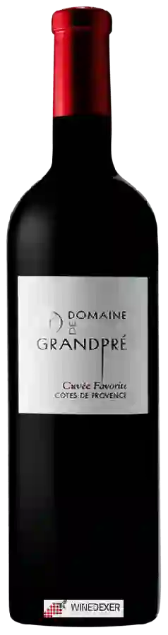Domaine de Grandpré - Cuvée Favorite Côtes de Provence Rouge Domaine de Grandpré - Cuvée Favorite Côtes de Provence Rouge
