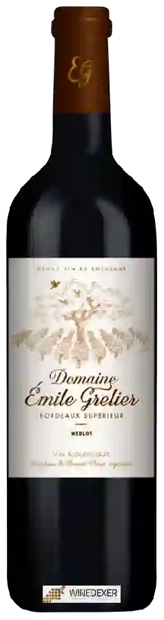 Domaine Émile Grelier - Bordeaux Supérieur Merlot Domaine Émile Grelier - Bordeaux Supérieur Merlot