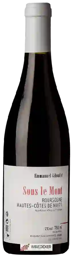 Weingut Emmanuel Giboulot - Sous le Mont Bourgogne Hautes-Côtes de Nuits
