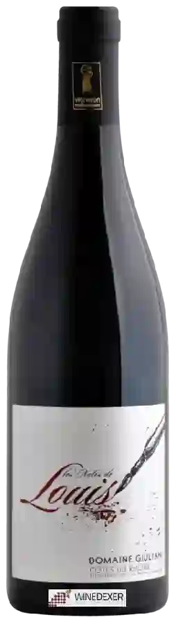Domaine Giuliani - Les Notes de Louis Côtes du Rhône Domaine Giuliani - Les Notes de Louis Côtes du Rhône
