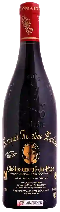 Domaine André Mathieu - Marquis Anselme Mathieu Châteauneuf-du-Pape
