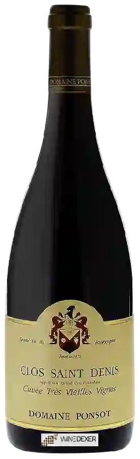 Domaine Ponsot - Clos Saint-Denis Grand Cru Cuvée Tres Vieilles Vignes Domaine Ponsot - Clos Saint-Denis Grand Cru Cuvée Tres Vieilles Vignes