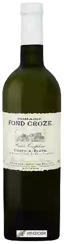 Domaine Fond Croze - Cuvée Confidence Côtes du Rhône Blanc