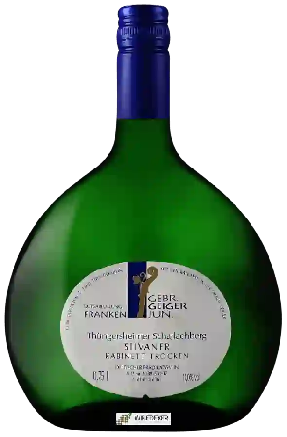 Weingut Gebr. Geiger Jun. - Thüngersheimer Scharlachberg Silvaner Kabinett Trocken Weingut Gebr. Geiger Jun. - Thüngersheimer Scharlachberg Silvaner Kabinett Trocken