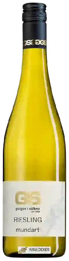 Weingut Geiger & Söhne - Riesling Mundart Trocken Weingut Geiger & Söhne - Riesling Mundart Trocken