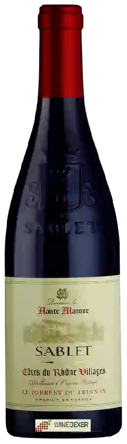 Domaine La Haute Marone - Sablet Côtes du Rhône Villages Domaine La Haute Marone - Sablet Côtes du Rhône Villages