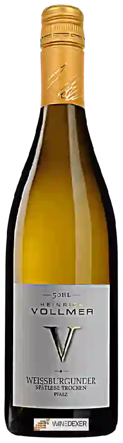 Weingut Heinrich Vollmer - 50 HL Weissburgunder Spätlese Trocken Weingut Heinrich Vollmer - 50 HL Weissburgunder Spätlese Trocken