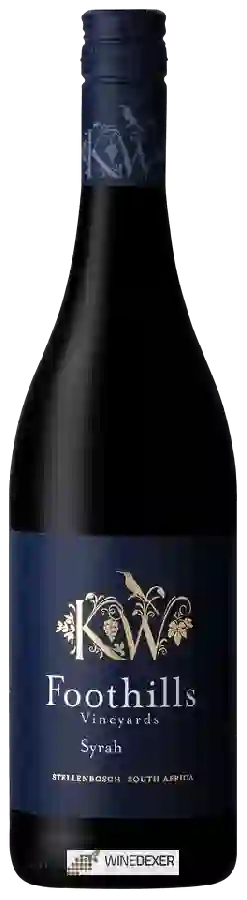 Weingut Klein Welmoed - Foothills Vineyards Syrah Weingut Klein Welmoed - Foothills Vineyards Syrah