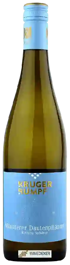 Weingut Kruger-Rumpf - Münsterer Dautenpflänzer Riesling Spätlese Weingut Kruger-Rumpf - Münsterer Dautenpflänzer Riesling Spätlese