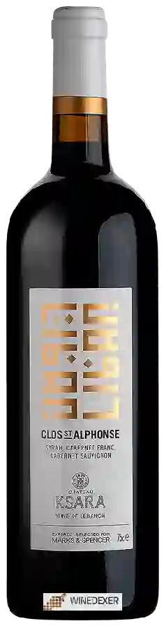 Château Ksara - Cabernet Franc - Syrah - Cabernet Sauvignon Clos St Alphonse